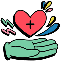 YCOD heart-hands icon